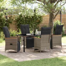 Your New 5-Piece Grey Garden Dining Set Awaits!
