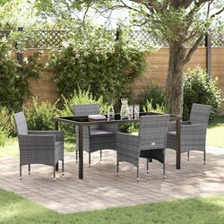 Gather with Friends: 5-Piece Grey Garden Dining Set