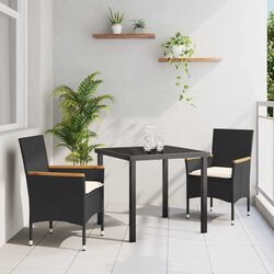 Enjoyable Garden Dining Set - 3 Pieces with Cushions