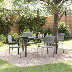 Your Perfect 5-Piece Garden Dining Set in Grey