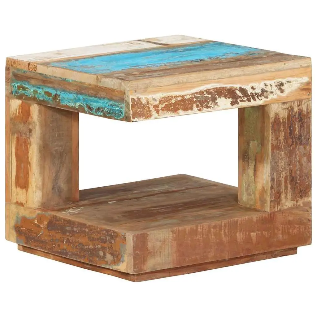 Coffee Table Reclaimed Wood 45x45x40 cm Solid Living Room Accent Side Table