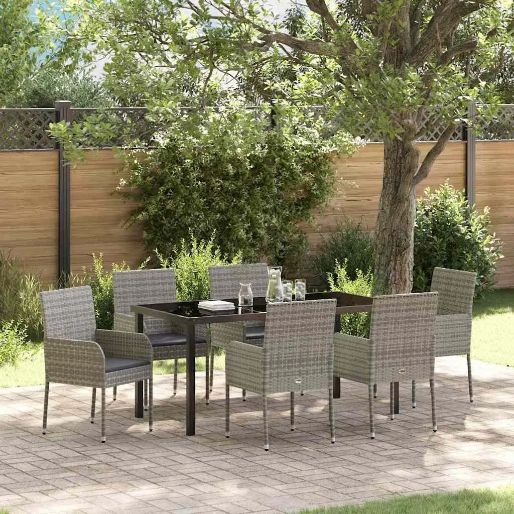 7-Piece Grey Garden Dining Set