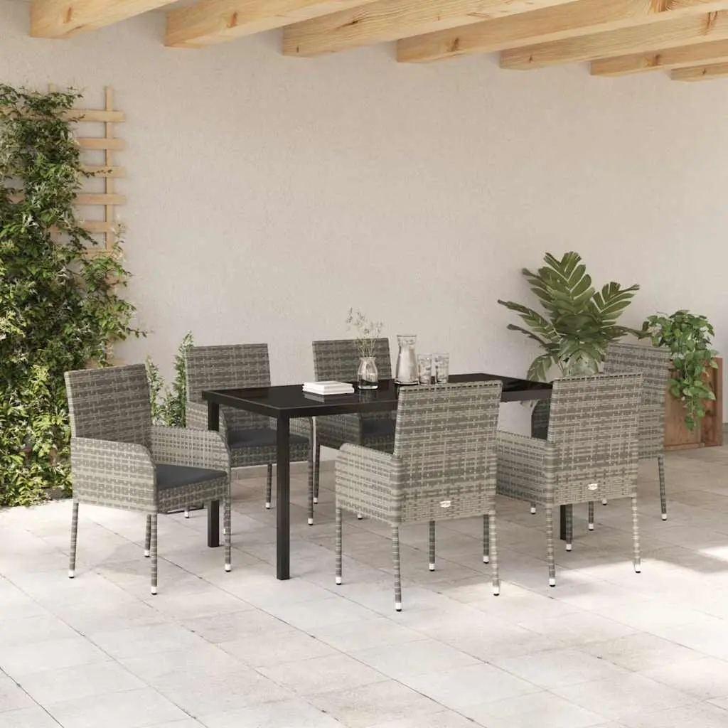 7-Piece Grey Garden Dining Set