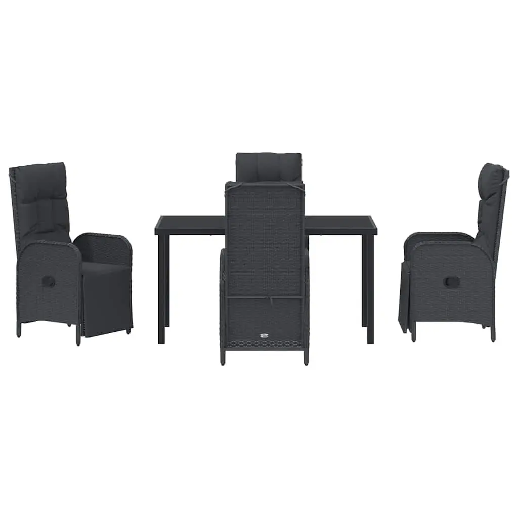 Garden Dining Set 5 Pieces Outdoor Furniture Patio Table Chairs with Cushions