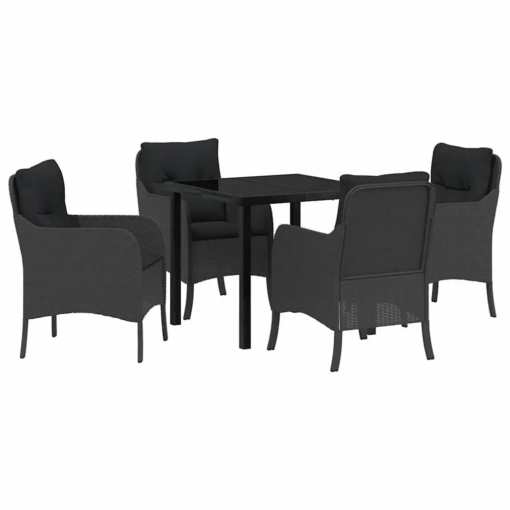 5 Piece Garden Dining Set with Cushions