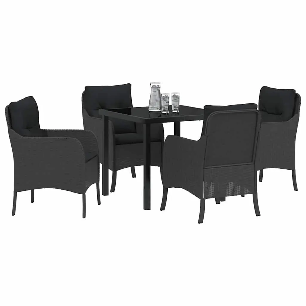 5 Piece Garden Dining Set with Cushions
