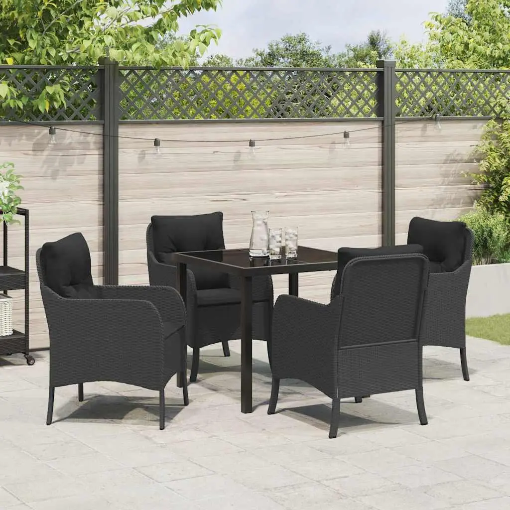 5 Piece Garden Dining Set with Cushions