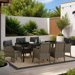 Friendly 7 Piece Outdoor Dining Set with Removable Cushions