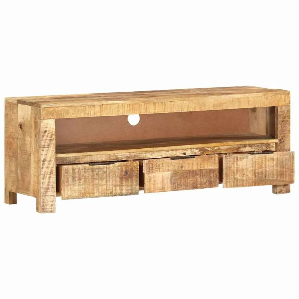 TV Cabinet Wooden Media Unit with Drawers 110x30x40 cm