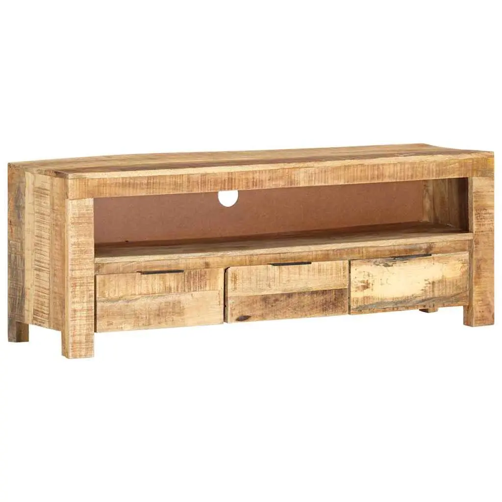 TV Cabinet Wooden Media Unit with Drawers 110x30x40 cm