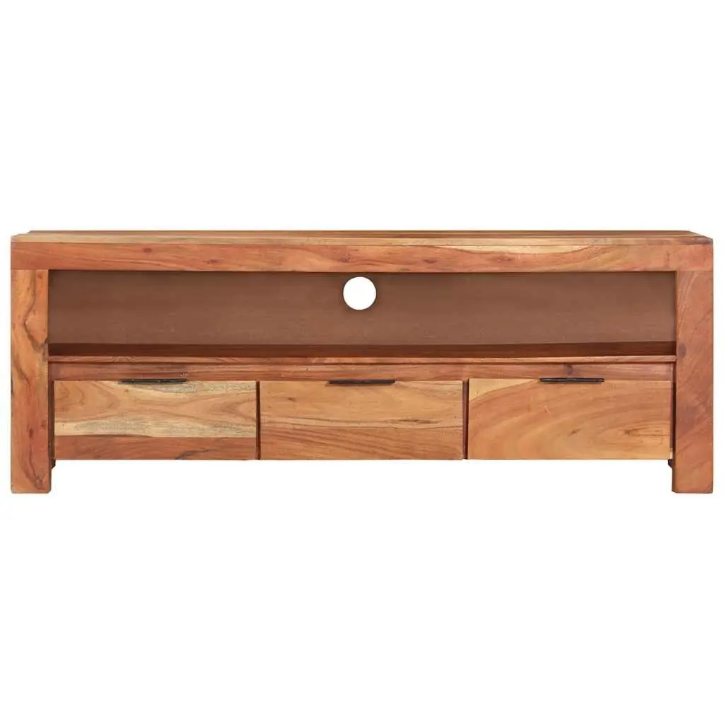 Acacia Wood TV Cabinet 110x30x40 cm