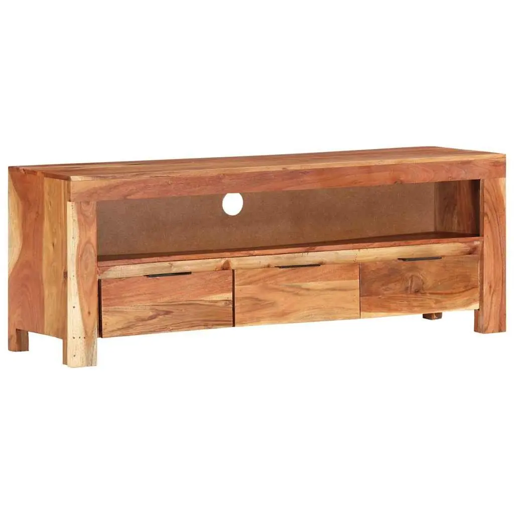Acacia Wood TV Cabinet 110x30x40 cm