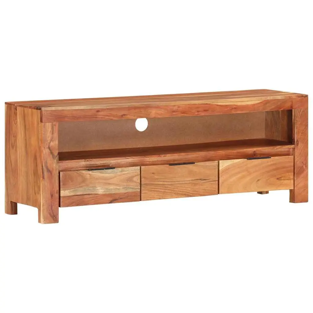 Acacia Wood TV Cabinet 110x30x40 cm