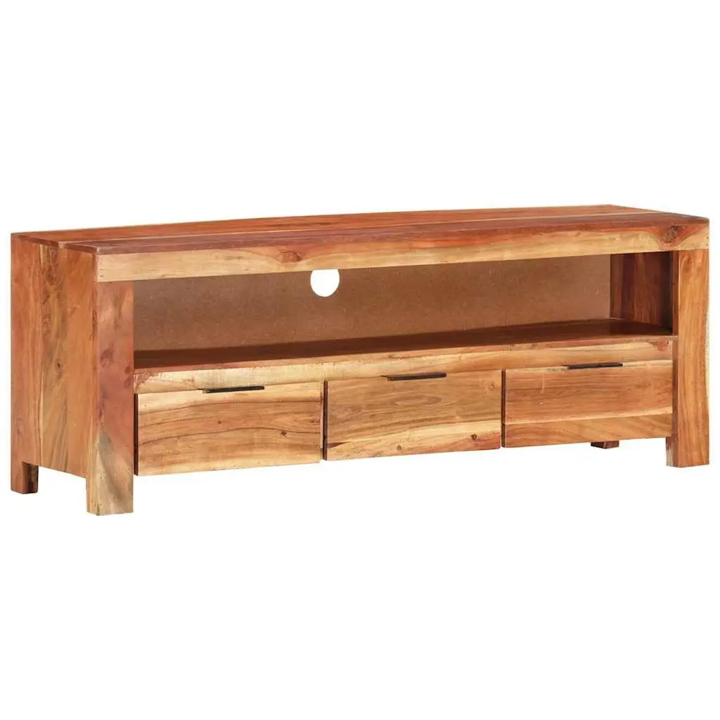 Acacia Wood TV Cabinet 110x30x40 cm