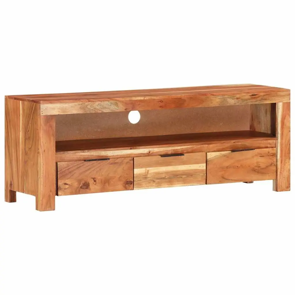 Acacia Wood TV Cabinet 110x30x40 cm