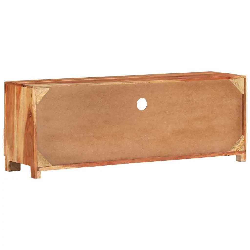 Acacia Wood TV Cabinet 110x30x40 cm