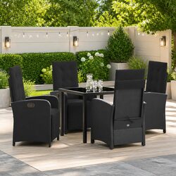 Friendly 5-Piece Outdoor Dining Set with Cushions