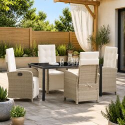 Friendly 5 Piece Dining Set for Your Outdoor Comfort