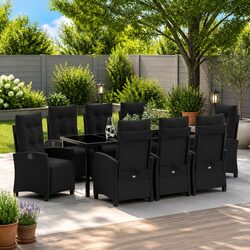Friendly 9-Piece Dining Set for Your Garden Gatherings