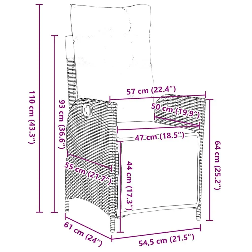 3-Piece Outdoor Dining Set