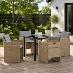 Friendly 5-Piece Outdoor Dining Set for Gatherings