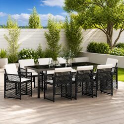 Friendly 9-Piece Garden Dining Set for You