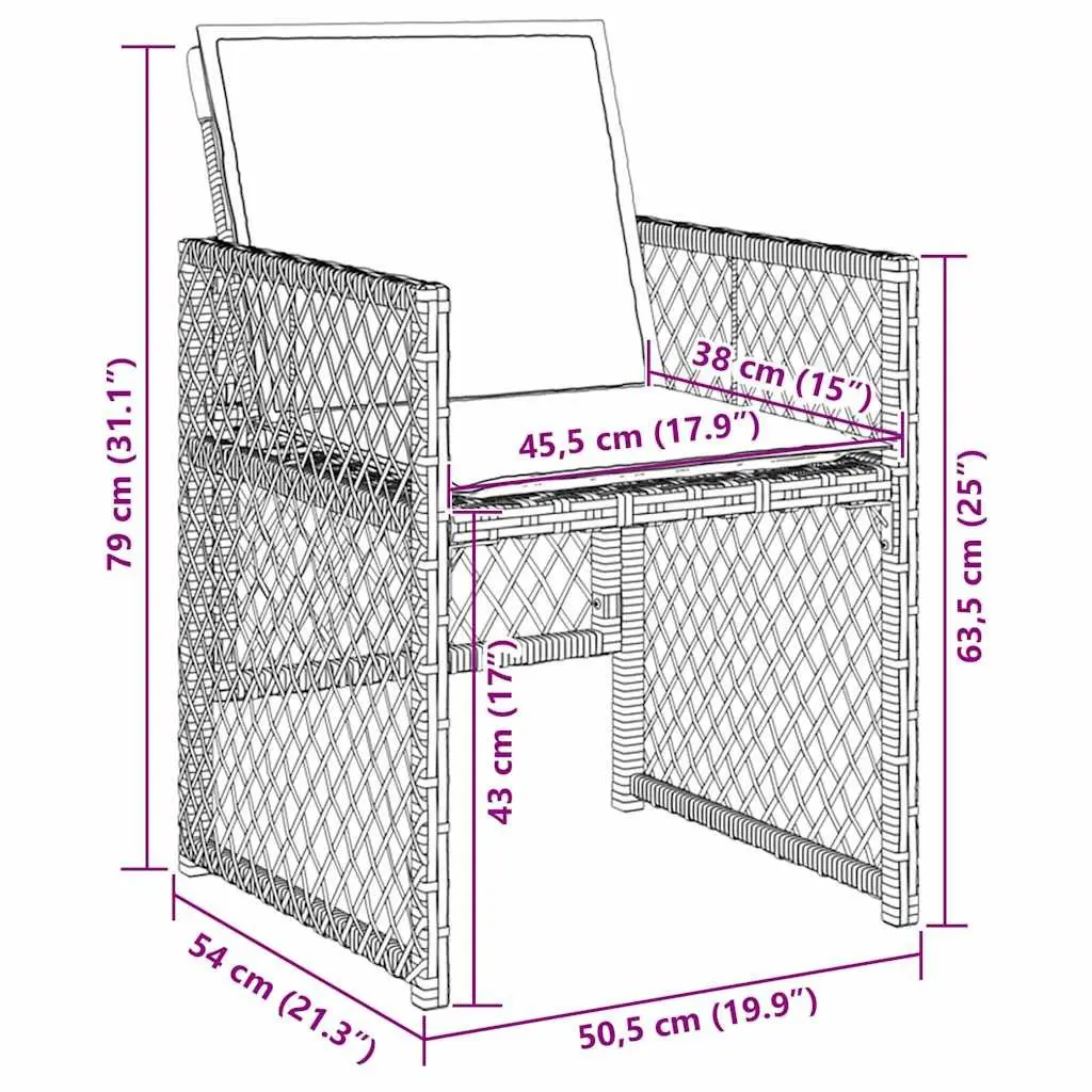 Garden Dining Set Modern Outdoor Furniture 5 Pieces Beige Poly Rattan Table Chairs