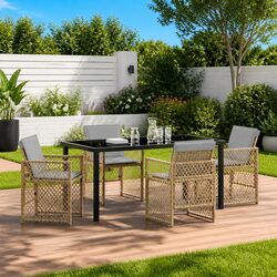 Friendly 5-Piece Outdoor Dining Set for You