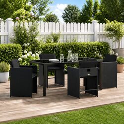 Friendly 5 Piece Outdoor Dining Set for Your Patio Enjoyment
