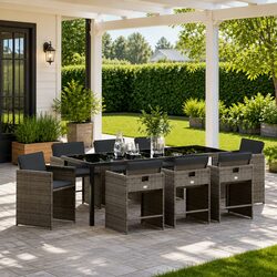 Discover a 9-Piece Garden Dining Set for Your Outdoor Needs
