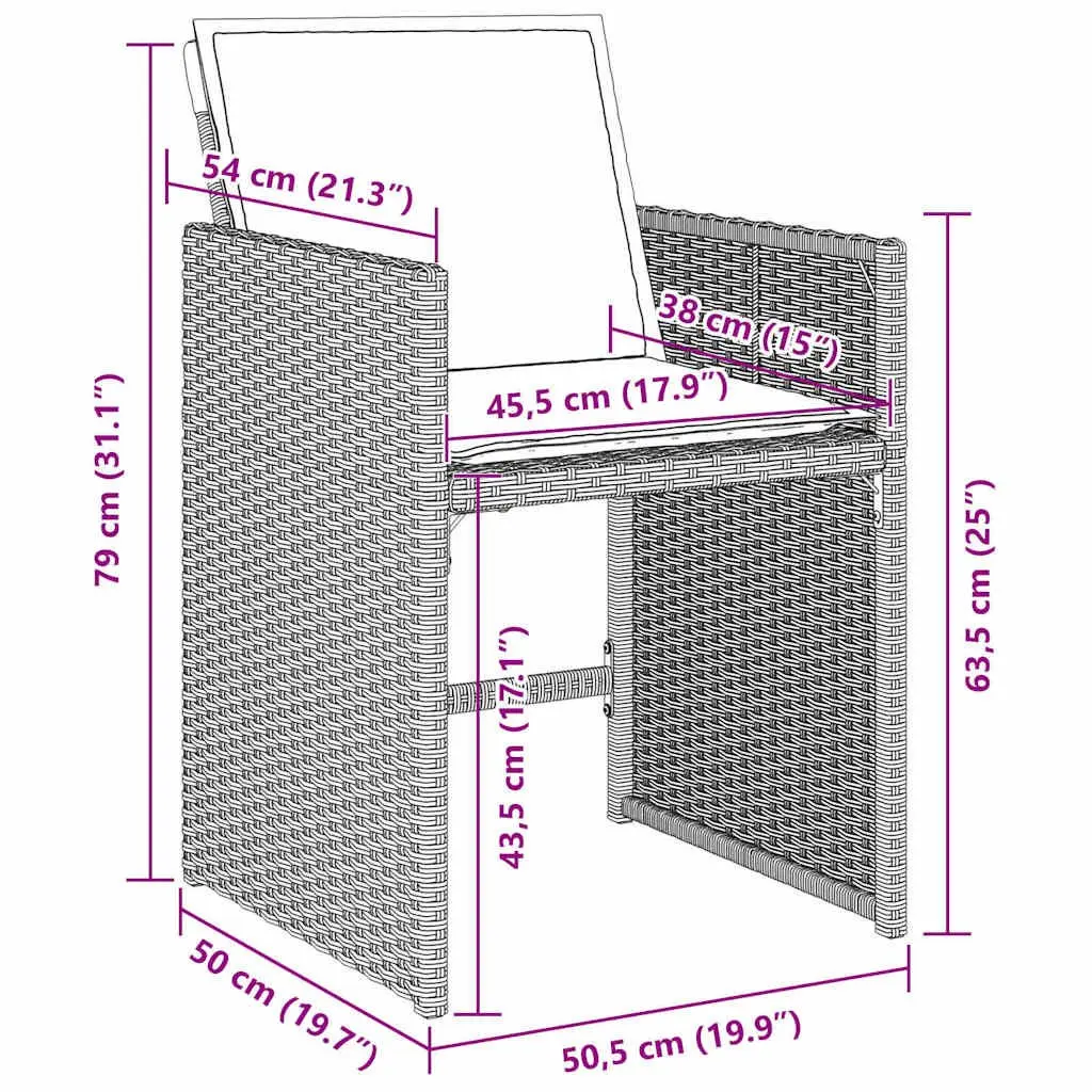 Garden Dining Set 5 Pieces Light Grey Outdoor Furniture Poly Rattan Table Chairs