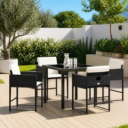 Friendly 5-Piece Garden Dining Set for You