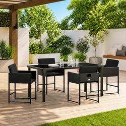 Friendly 5-Piece Outdoor Dining Set for Relaxed Gatherings