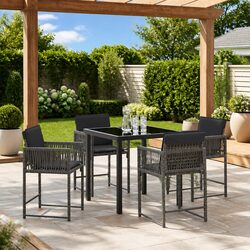 Your Ideal Outdoor Dining Solution - 5-Piece Set