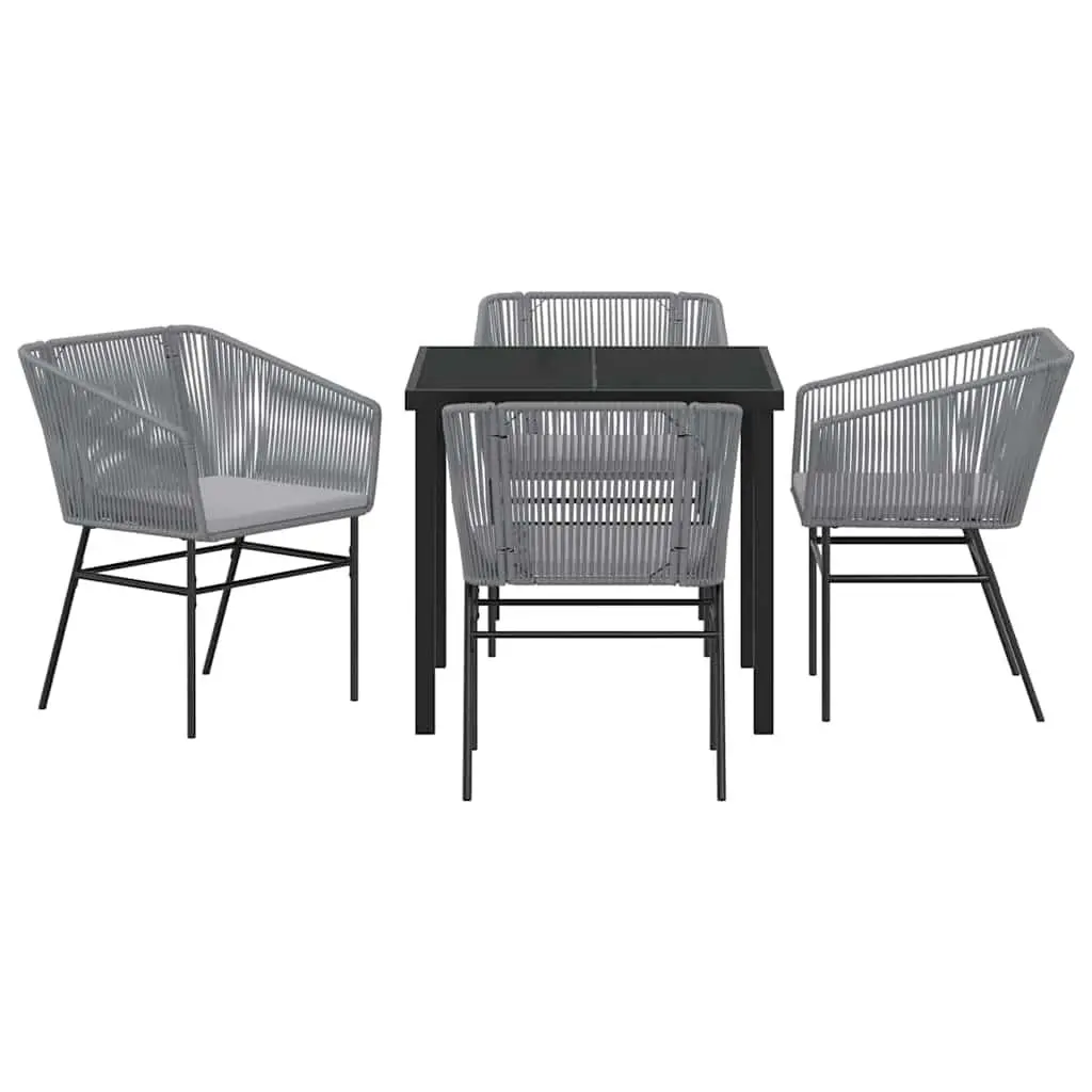 Garden Dining Set 5 Piece Outdoor Furniture Patio Table Chairs with Cushions