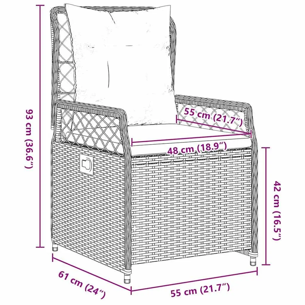 Garden Dining Set Grey Poly Rattan 5 Piece Outdoor Furniture