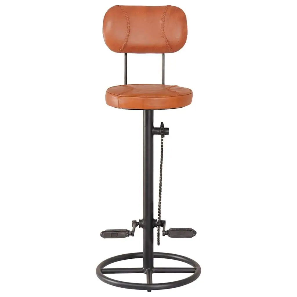 Bar Stools 2 pcs Brown Upholstered Seating