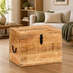 Your Perfect Brown Mango Wood Storage Chest Awaits