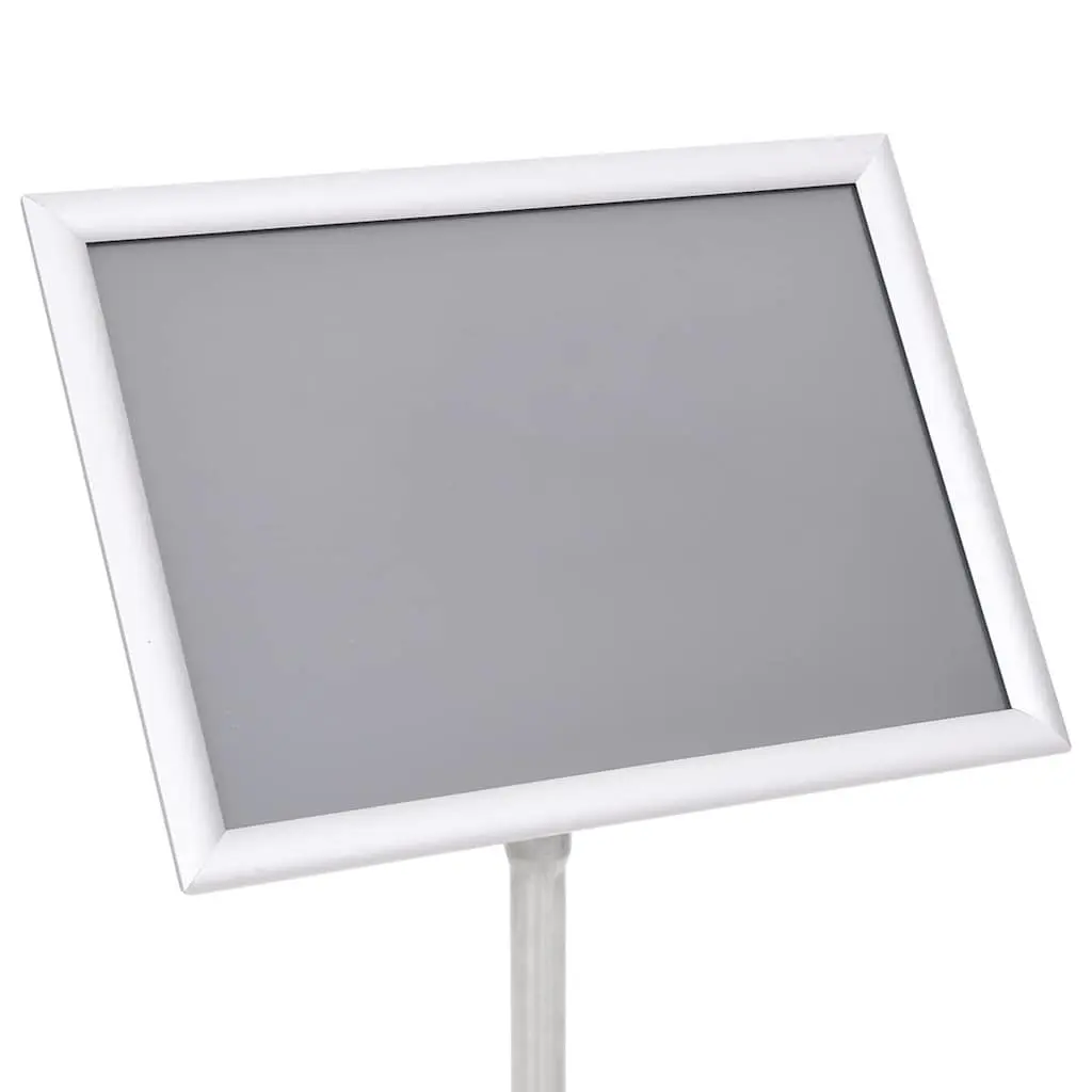 Poster Stand 2 pcs Silver 45 x 32.7 x 108 cm Height Adjustable Rotatable Display