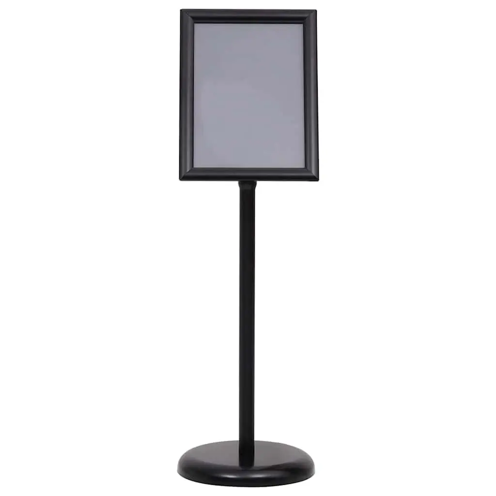 Poster Stand Height-Adjustable Rotatable Black 32.7 x 24 x 108 cm 2 pcs