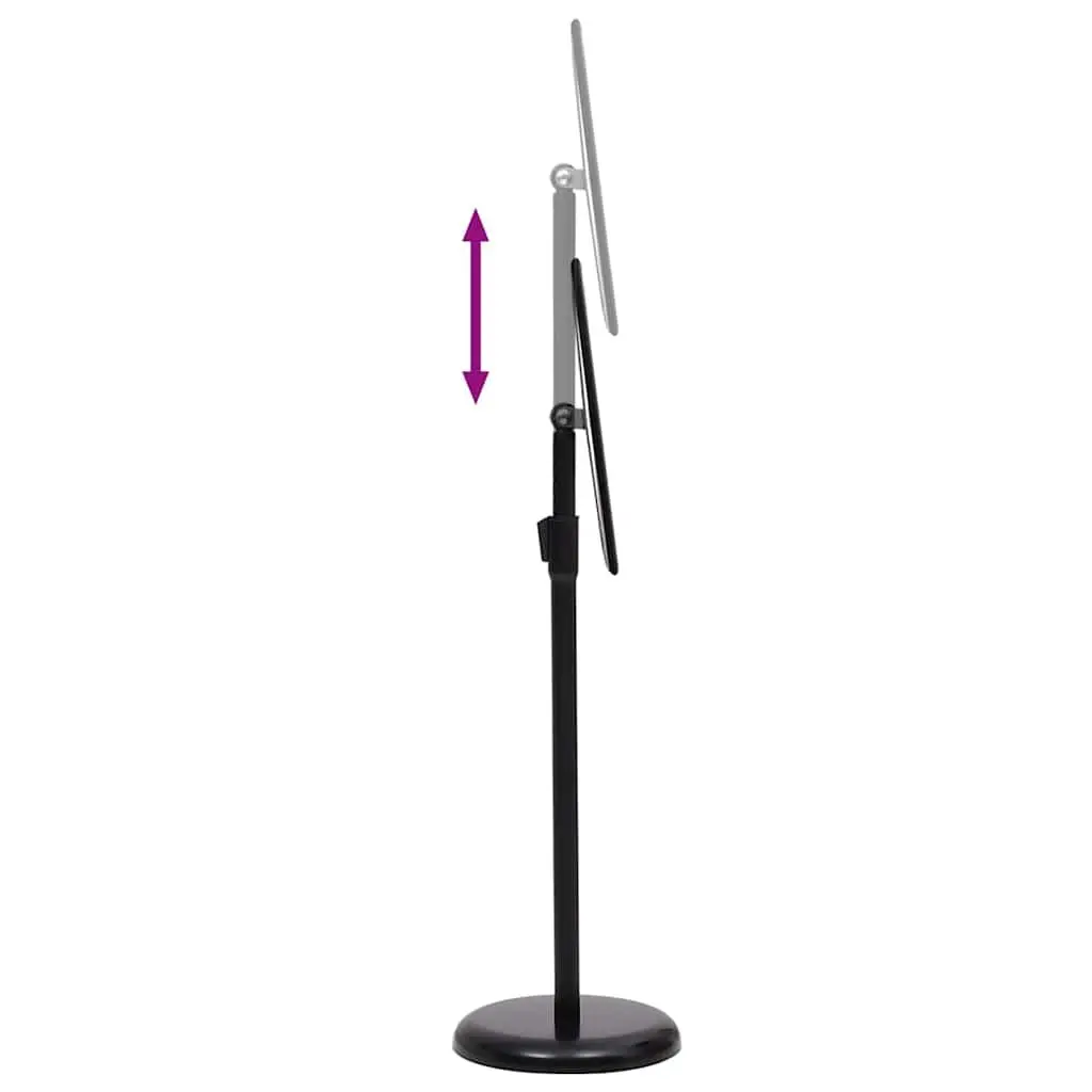 Poster Stand Height-Adjustable Rotatable Black 32.7 x 24 x 108 cm 2 pcs