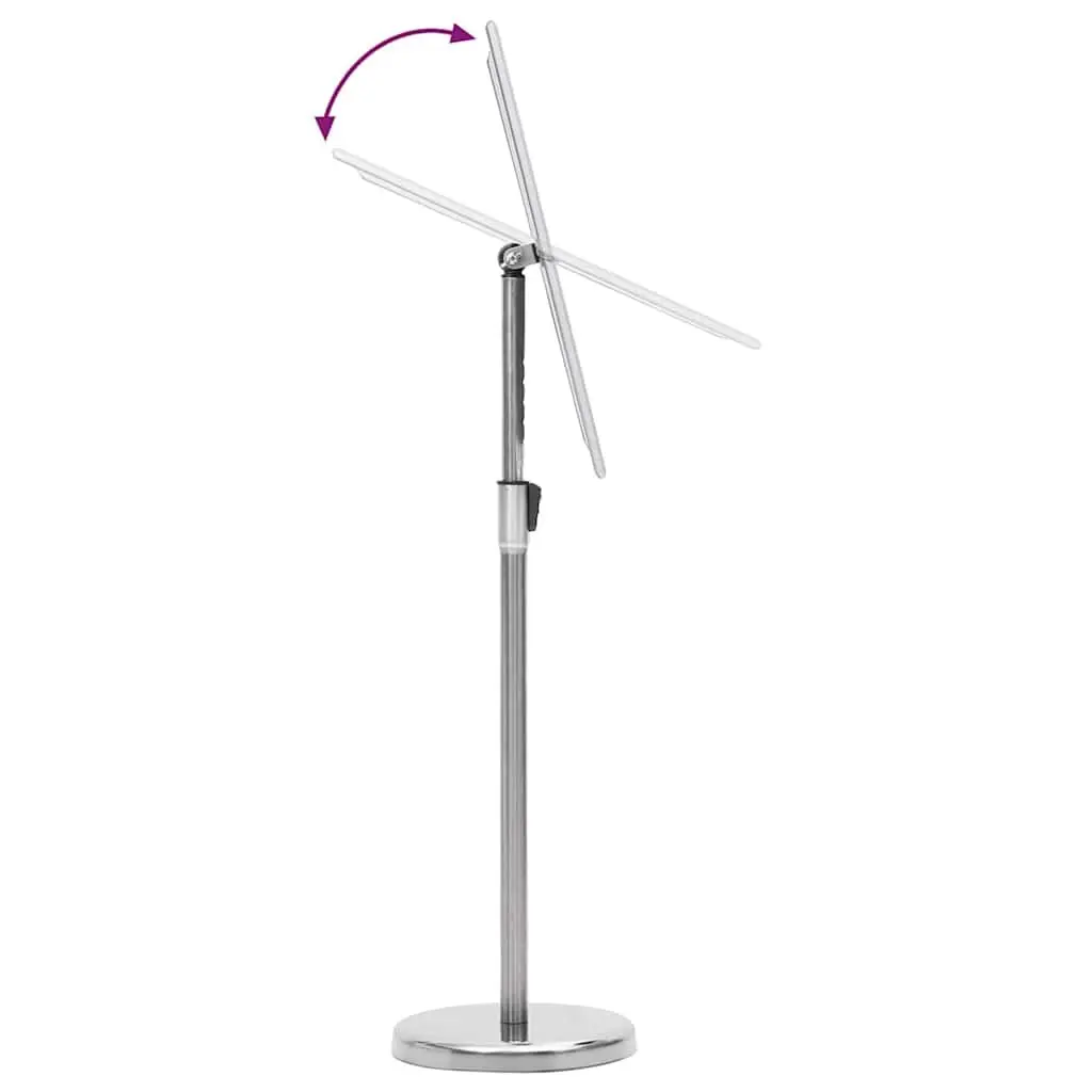 Poster Stand Height Adjustable Rotatable Silver Aluminum Frame 2 Pack