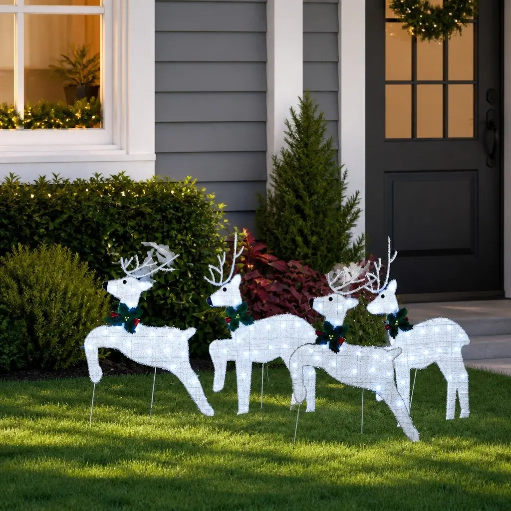 4 LED Reindeers This Holiday