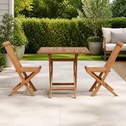 Your New Outdoor Companion: Solid Acacia Dining Set