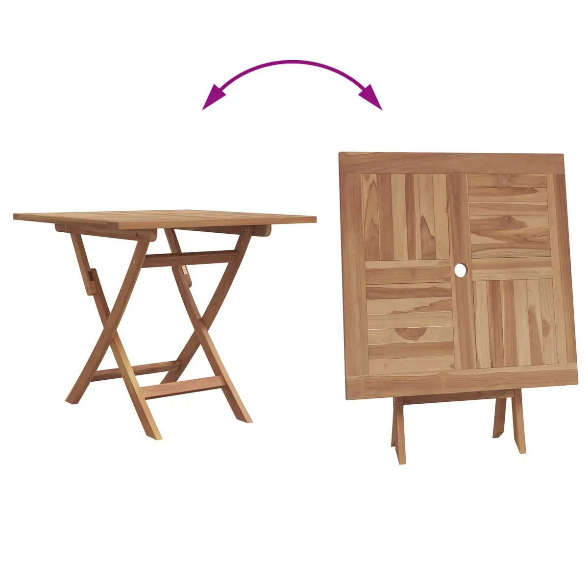 Garden Dining Set 3 Piece Outdoor Furniture Solid Wood Brown Table Chairs