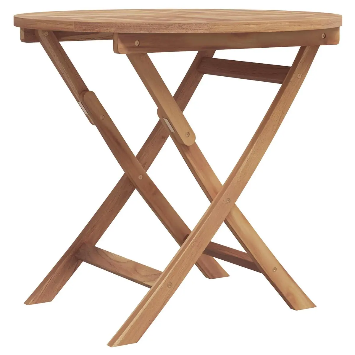 Garden Dining Set Brown Acacia Wood 3 Piece Outdoor Table Chairs Armrest