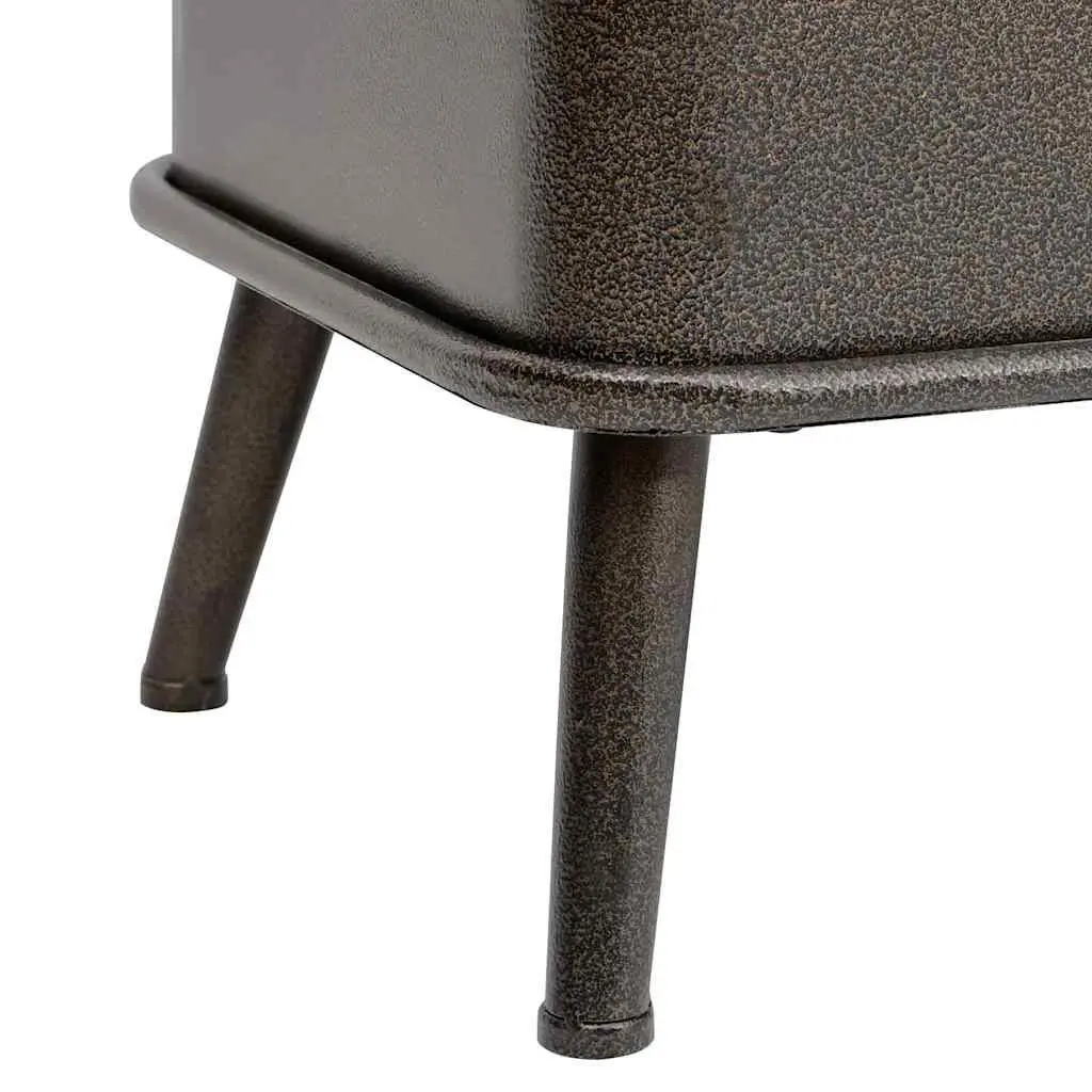 Storage Bench with Backrest 110cm Black Faux Leather Foam Padded Seat Hallway