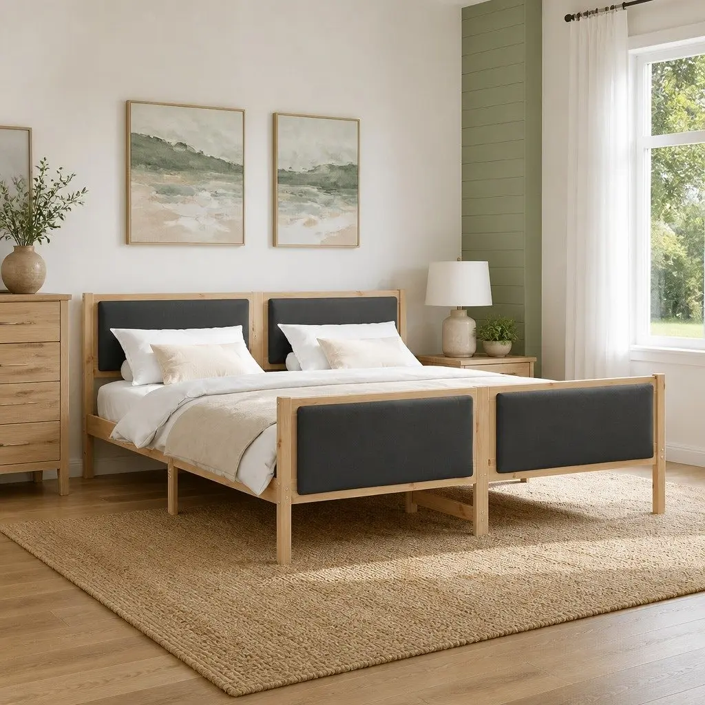 Dark Grey Bed Frame