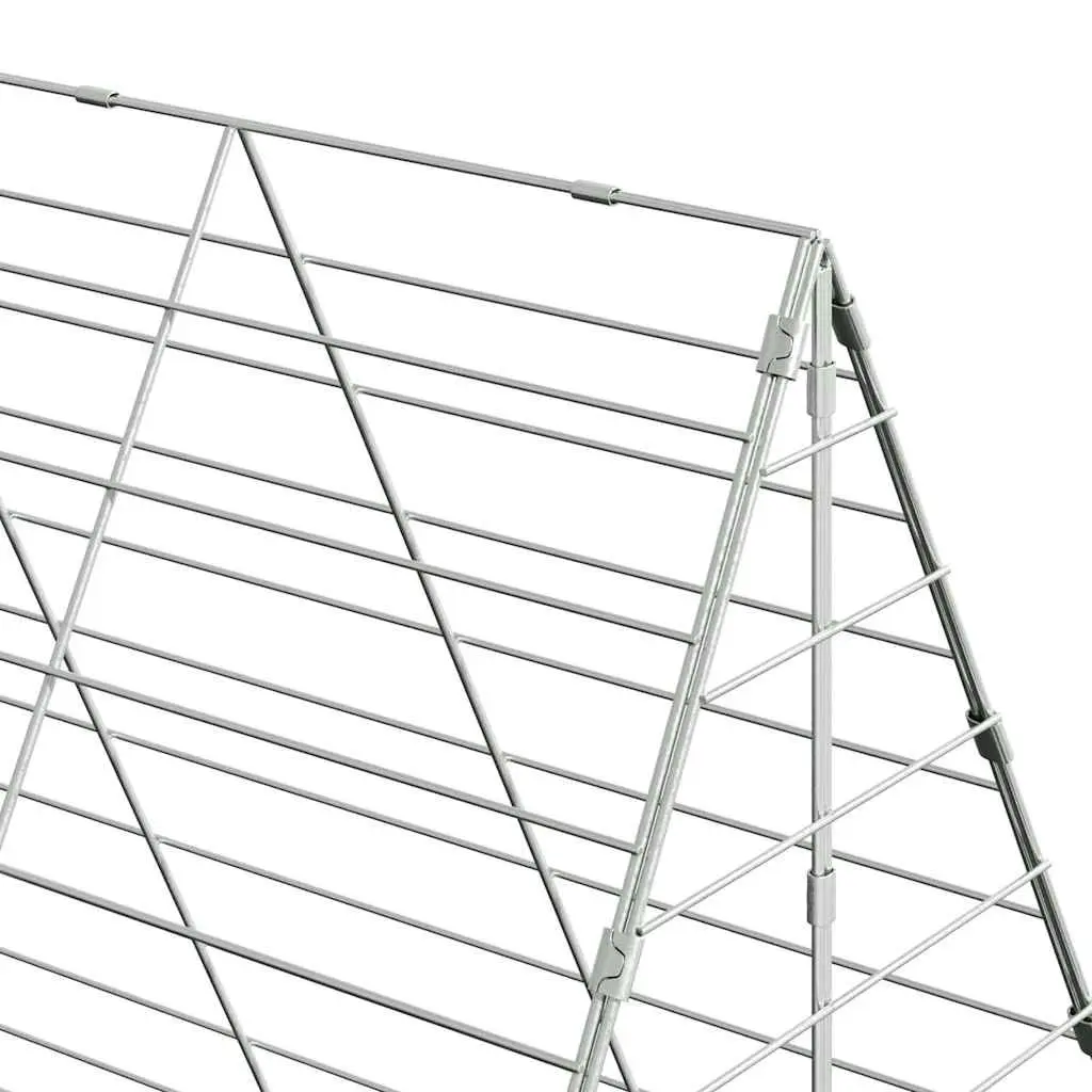 Chicken Cage Outdoor Galvanised Steel 2 pcs Small Animal Hutch Rabbit Guinea Pig Habitat Run