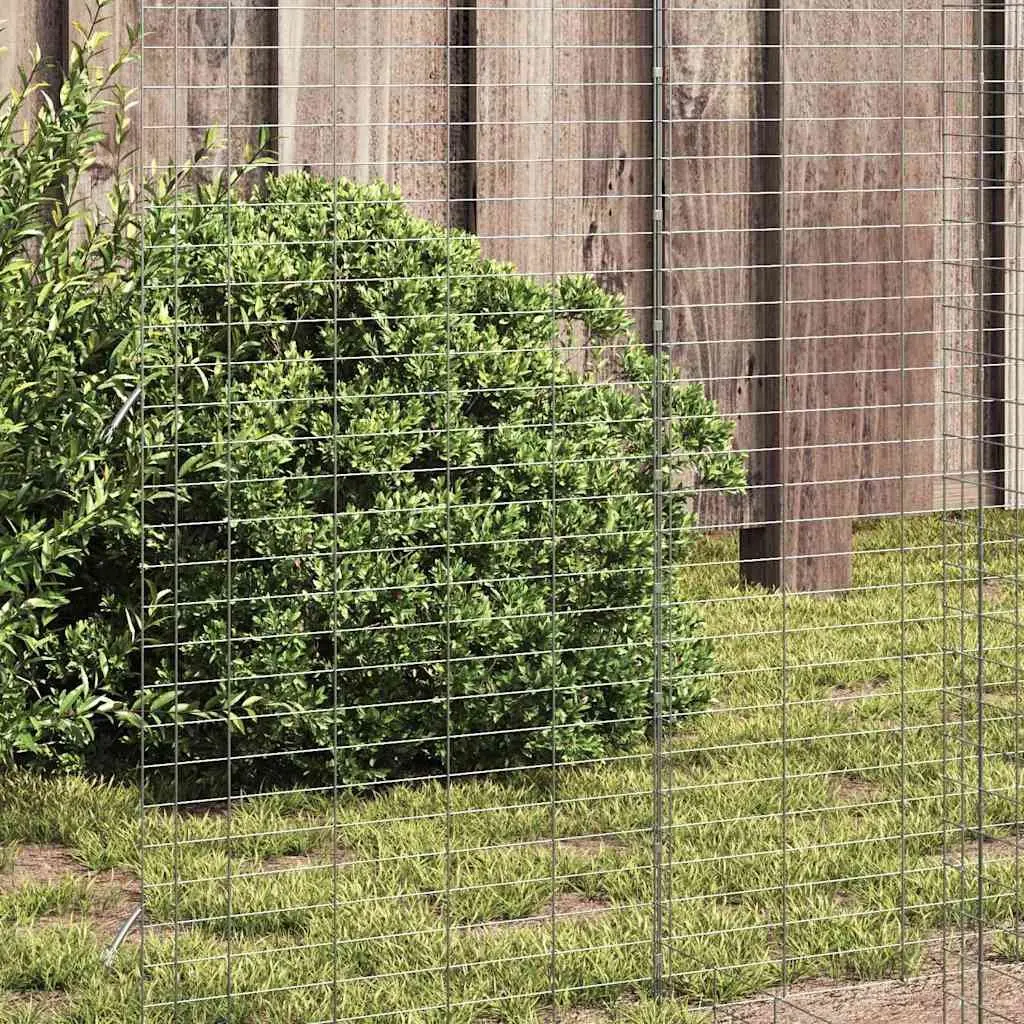 Chicken Cage Outdoor Galvanised Steel 2 pcs Small Animal Hutch Rabbit Guinea Pig Habitat Run
